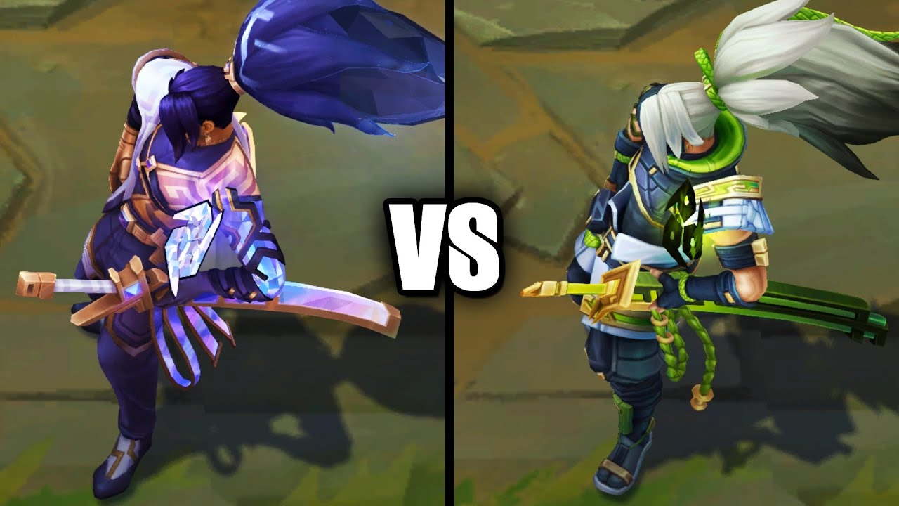 Prestige Inkshadow Yasuo vs Inkshadow Yasuo Skins Comparison (League of ...