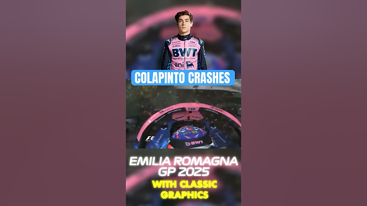 Franco Colapinto's CRASH in Q2 Emilia Romagna Grand Prix with Classic Graphics #f1