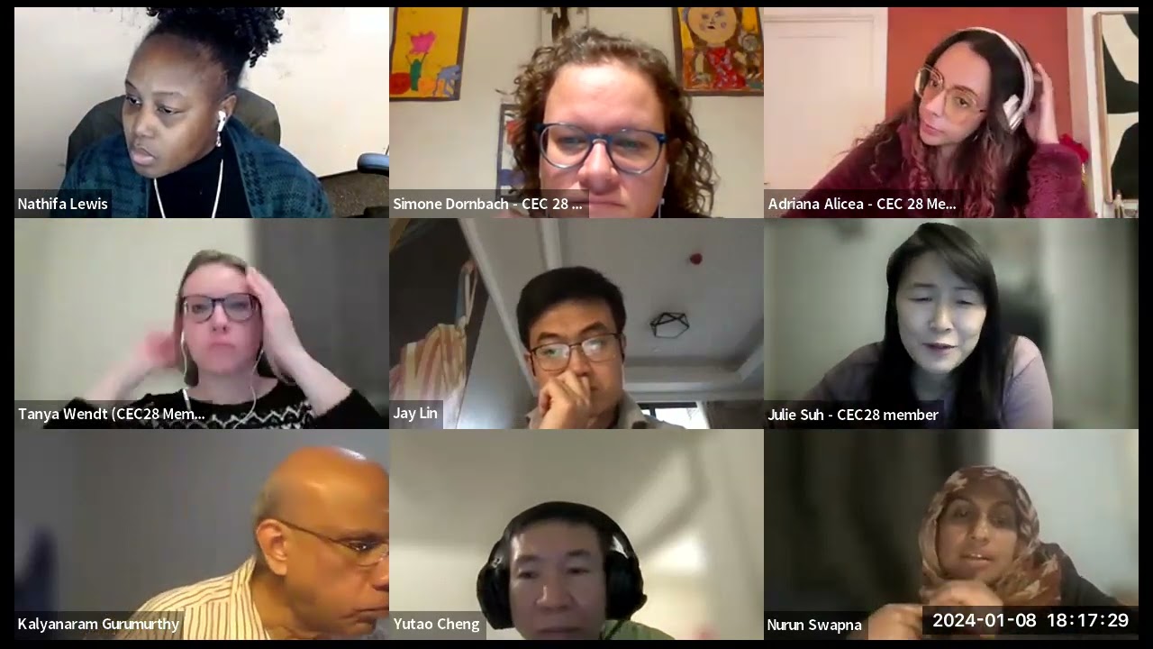 Virtual CEC28 Education Equity and Safety Committee Meeting