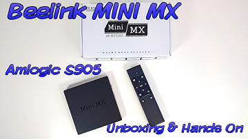 Beelink MINI MX TV BOX Amlogic S905 UNBOXING & Hands On