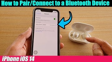 iPhone iOS 14: How to Pair/Connect to a Bluetooth Device