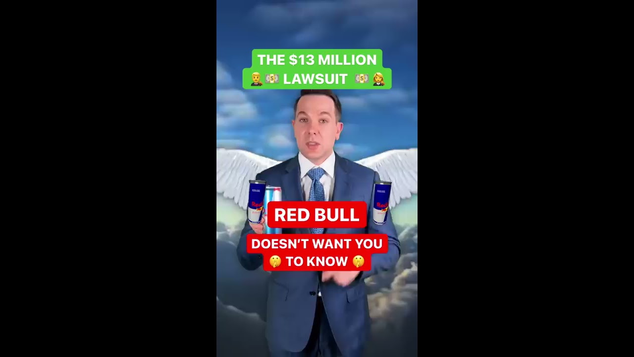He Sued Red Bull For 13 MILLION Does NOT Give You Wings Shorts Energy Law
