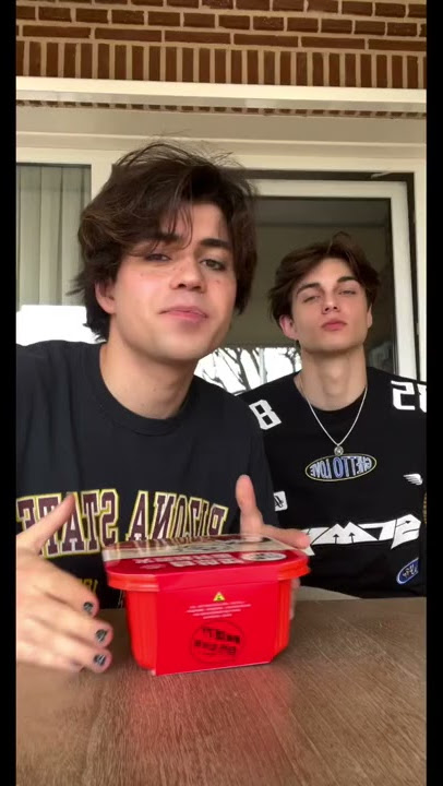 trying a self heating meal 😳 w/ nils