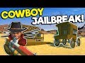 COWBOY TOWN JAILBREAK! - Scrap Mechanic Multiplayer Gameplay - Bank Heist Cops and Robbers