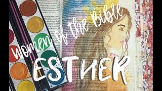 Bible Journaling The Women of the Bible - Esther and Free Printable