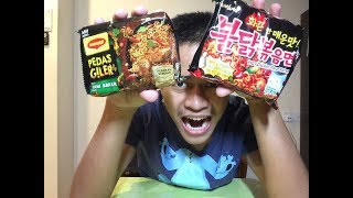 Spicy Ramen   Maggie Pedas Giler Challenge !!! (Pun Tak Pedas)