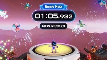 ASTRO BOT - Rising Heat Speedrun (All Bots Rescued) Stellar Speedway DLC
