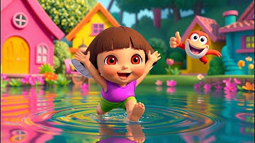 Ducky Dora Learns to Swim with Froggy Fred | Fun Learning Song for Kids