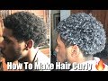 Mens curly hair tutorial  how to make hair curly