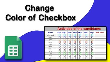 How to change color of checkbox in Google Sheets 2023