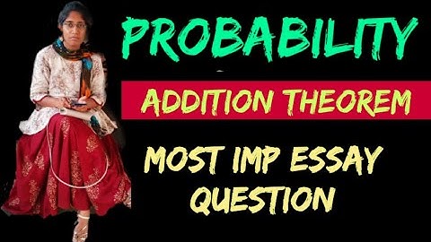 Probability Inter 2nd year || Maths 2A Probability || Probability || Addition Theorem on Probability