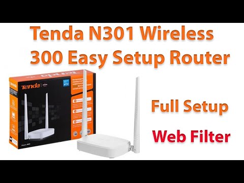 tenda n301 wireless n300 easy setup router configuration