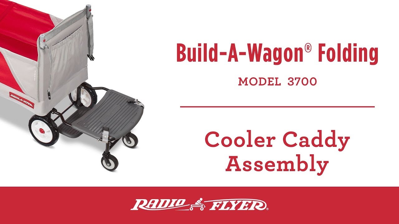 radio flyer wagon with canopy and cooler