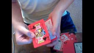 Deck review bicycle red reversed back, Red