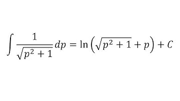 Integrals Example: Trigonometric Substitution: Integral from Catenary Proof