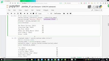 03python数据分析处理库-Pandas 课时20 Series结构