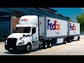 American Truck Simulator | Freightliner Cascadia Day 2019 | FedEx Freight Con Doble Remolque y