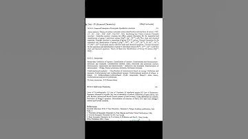 Kakatiya University B.Sc Chemistry 1st semester Syllabus #chemistry #education #study #science