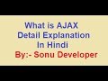 AJAX Detail explanation in hindi - Coding with Sonu