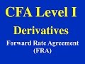 CFA Level 1- Derivatives- Forward Rate Agreement