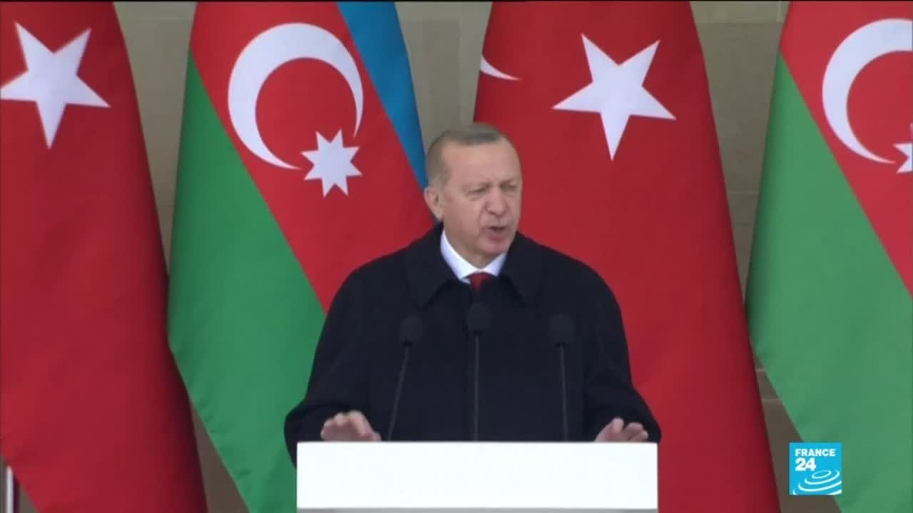 Turkey's Erdogan joins Nagorno-Karabakh celebrations