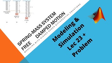 M&S L23 : Spring-mass system Free Damped motion | Modeling with higher order DEq | Matlab with Nashi