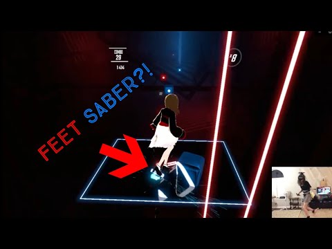 It's Beatsaber but I use my feet. It's FEETSABER, - Moves like Jagger