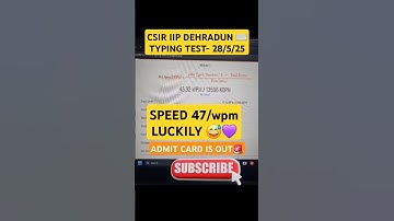 🚨CSIR IIP 2025 TYPING TEST WITHOUT BACKSPACE 🚨 #csiriip #csiriip2025 #csirtypingtest #csirskilltest