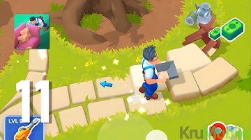 Renovation Day: House Makeover - Gameplay Walkthrough Part 11 - Inspect old trees (Android, IOS)