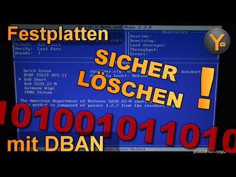 Festplatten sicher löschen mit DBAN - Ausführliche Anleitung von A bis Z