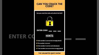 Famous CAN YOU CRACK THE CODE 🤔? #shortsvideo #shorts #crackthecode Profile