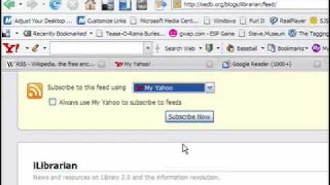 How To Add An RSS Feed...