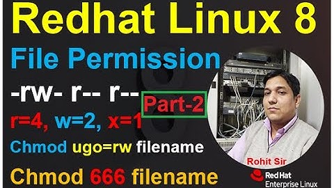 Linux-8 | RHEL-8 File Permission in Linux Part-14 | How to Change File Permission in Linux8 in Hindi