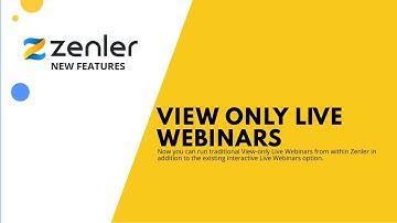 Feature Release -  View only LIVE Webinars 🔥