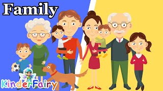 Learn Family Members in English | Family Vocabulary | #poems #nurseryrhymes #kidslearning