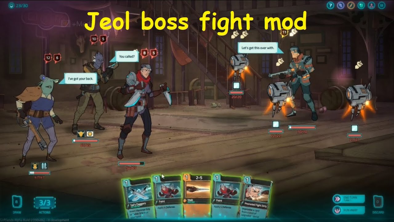 Griftlands - Sal vs modded Jeol, [Mod demo]