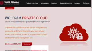 Wolfram Private Cloud Secure Development and Deployment for Your Organization