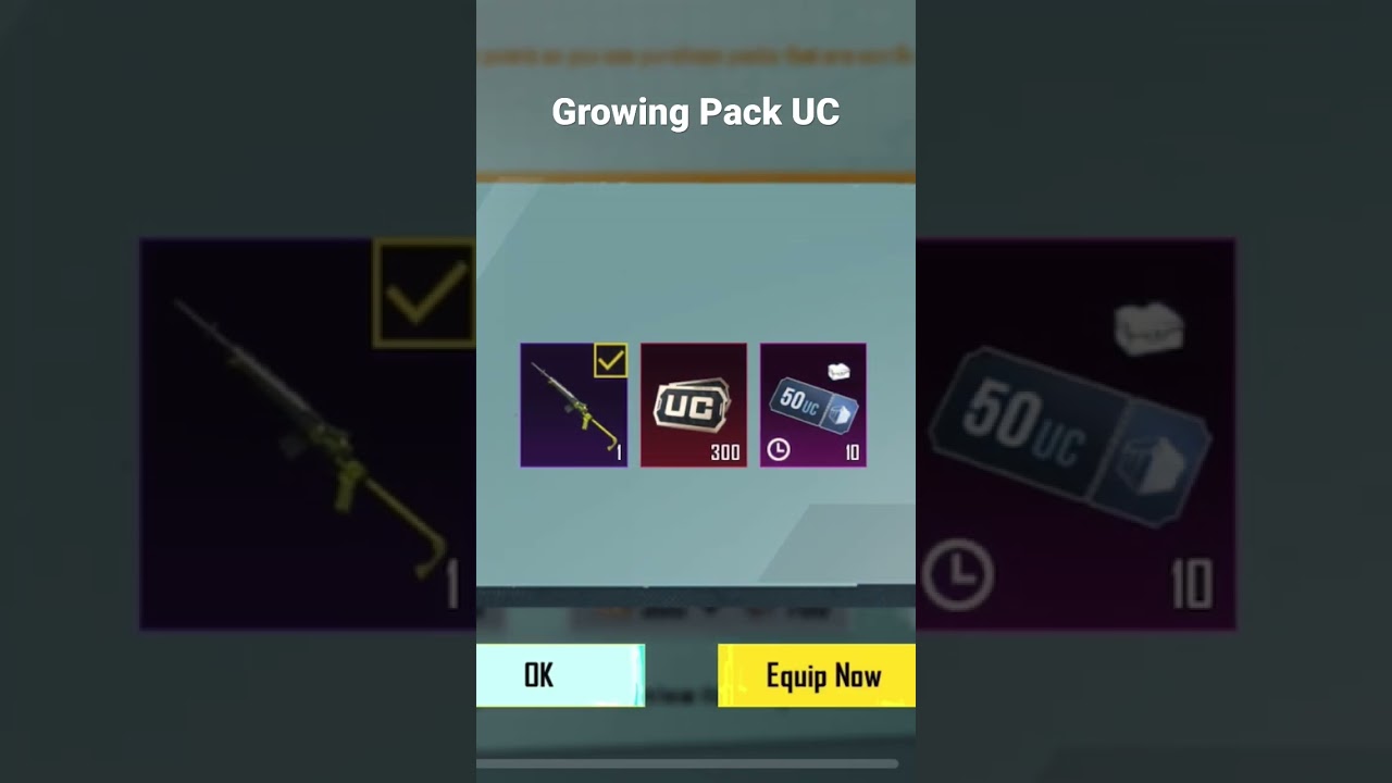 Growing Pack UC || PUBG MOBILE