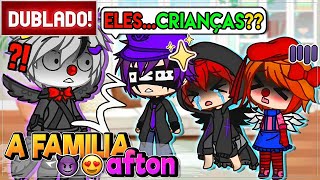 Dublado Aftons Viraram Crianças Por 24H - Fnaf Gacha Life