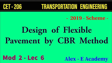 CET 206 - TE | Mod 2 - Lec 3 | Design of Flexible Pavement by CBR Method -University Qn | KTU