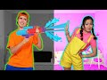 Water Blaster Challenge Showdown With Ellie and Jimmy | Ellie Sparkles | WildBrain Zigzag