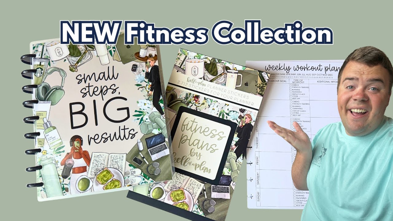 Новый фитнес-планировщик от Kell of a Plan | Планировщик и книга с наклейками