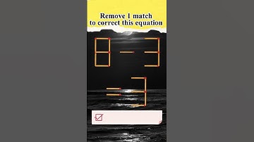 Мatchstick puzzle №72 Remove 1 match to correct this equation
