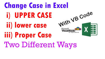 How to Change case lower case, UPPER CASE & Proper Case in Excel VBA | Dot.Computer