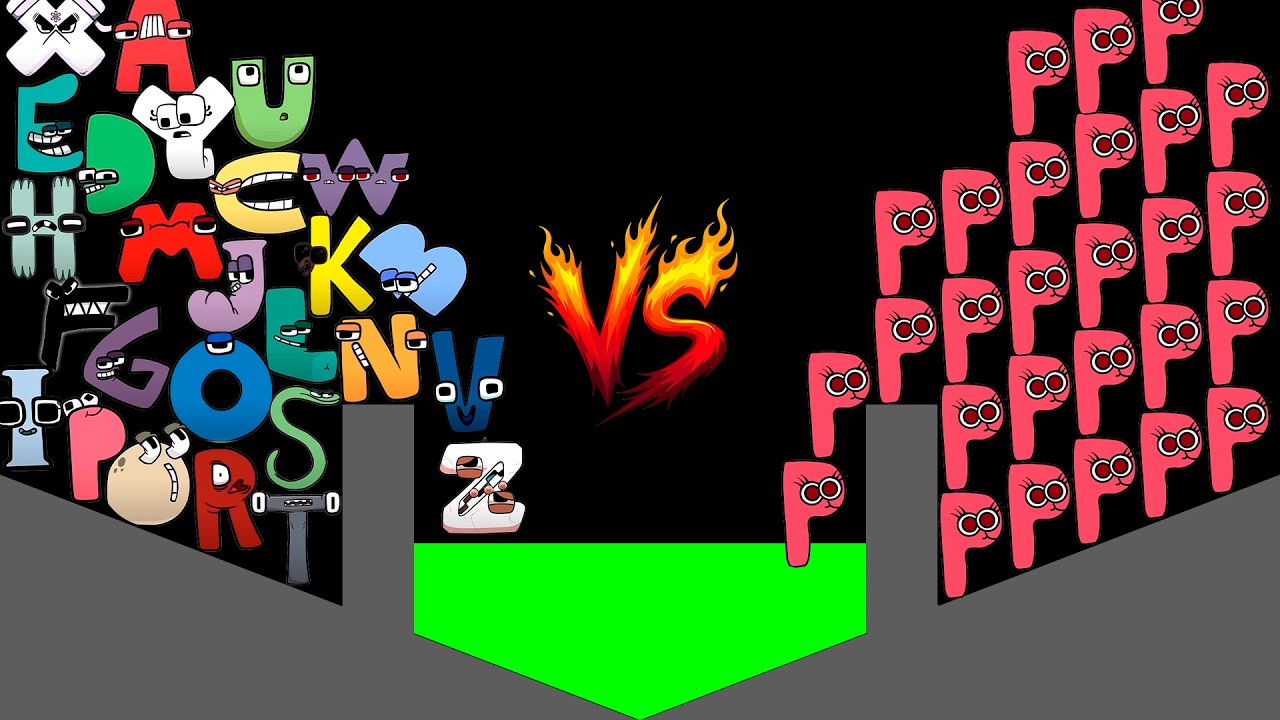 NEW ALPHABET LORE vs P (Spanish Lore) Marble Race in Algodoo! Marbles Tournament - Who Will Win?