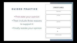 Opinion Writing Lesson EDUC 321