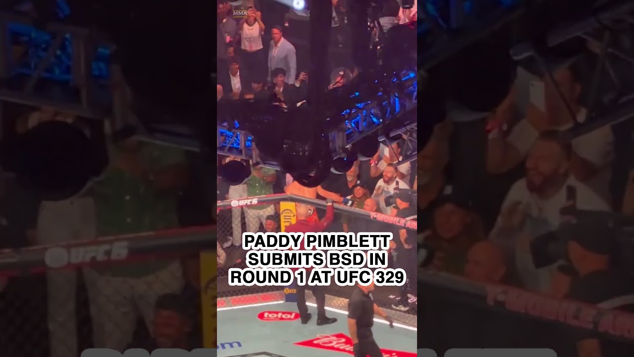 Paddy Pimblett CHOKES OUT Benoit Saint Denis Celebration | MMA Fighting