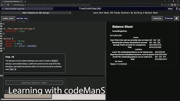 learn2code | freeCodeCamp (New) Responsive Web Design - Building a Balance Sheet: Step 40