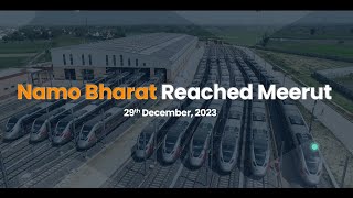 Namo Bharat train reached Meerut on 29th December 2023