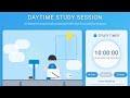 🌤️ Study With Me LIVE — 10 Hours | Aesthetic Blue Room | Relaxing Daytime Focus |Silent Study Stream